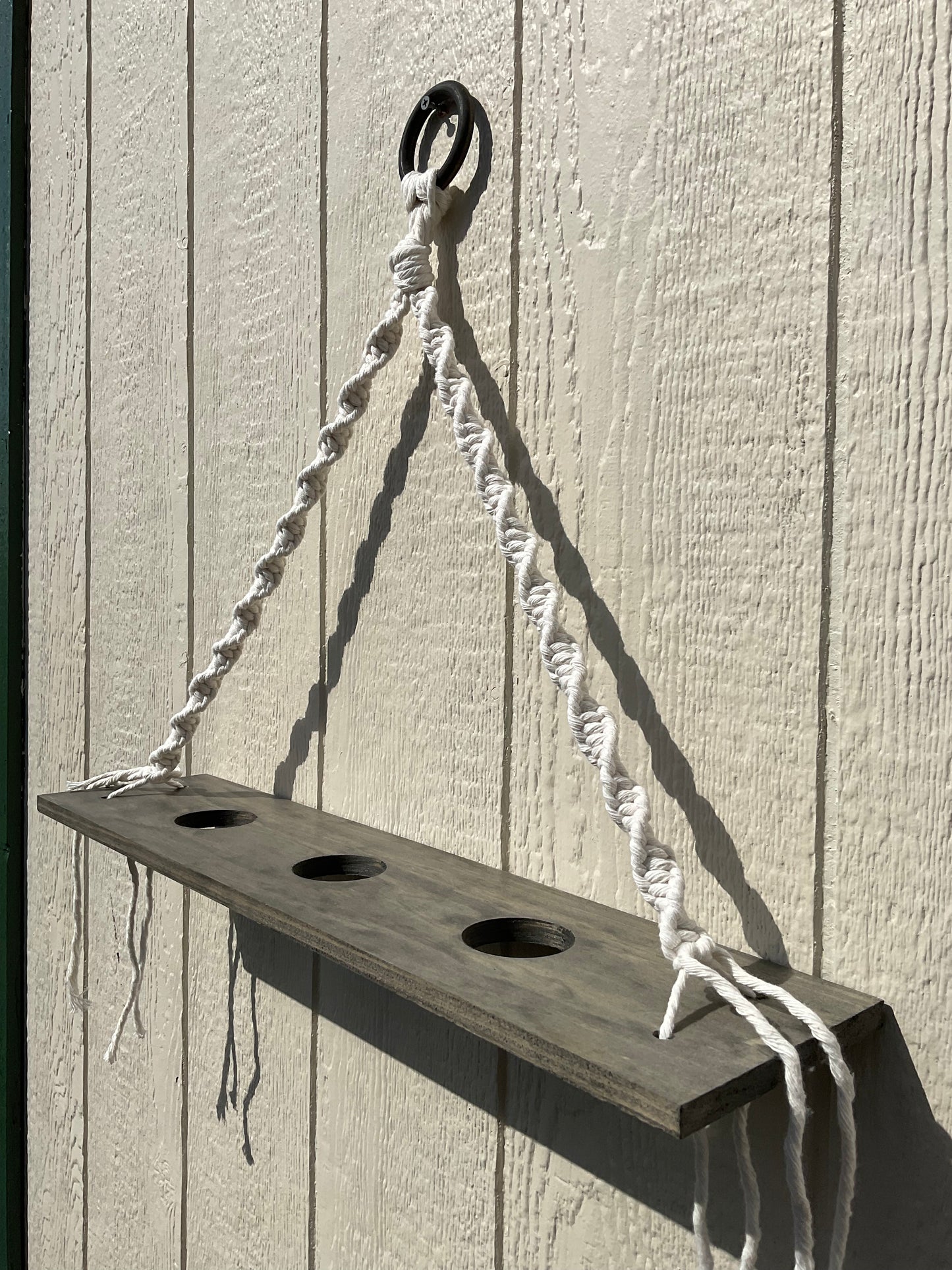 Wood & Macrame Plant Hanger