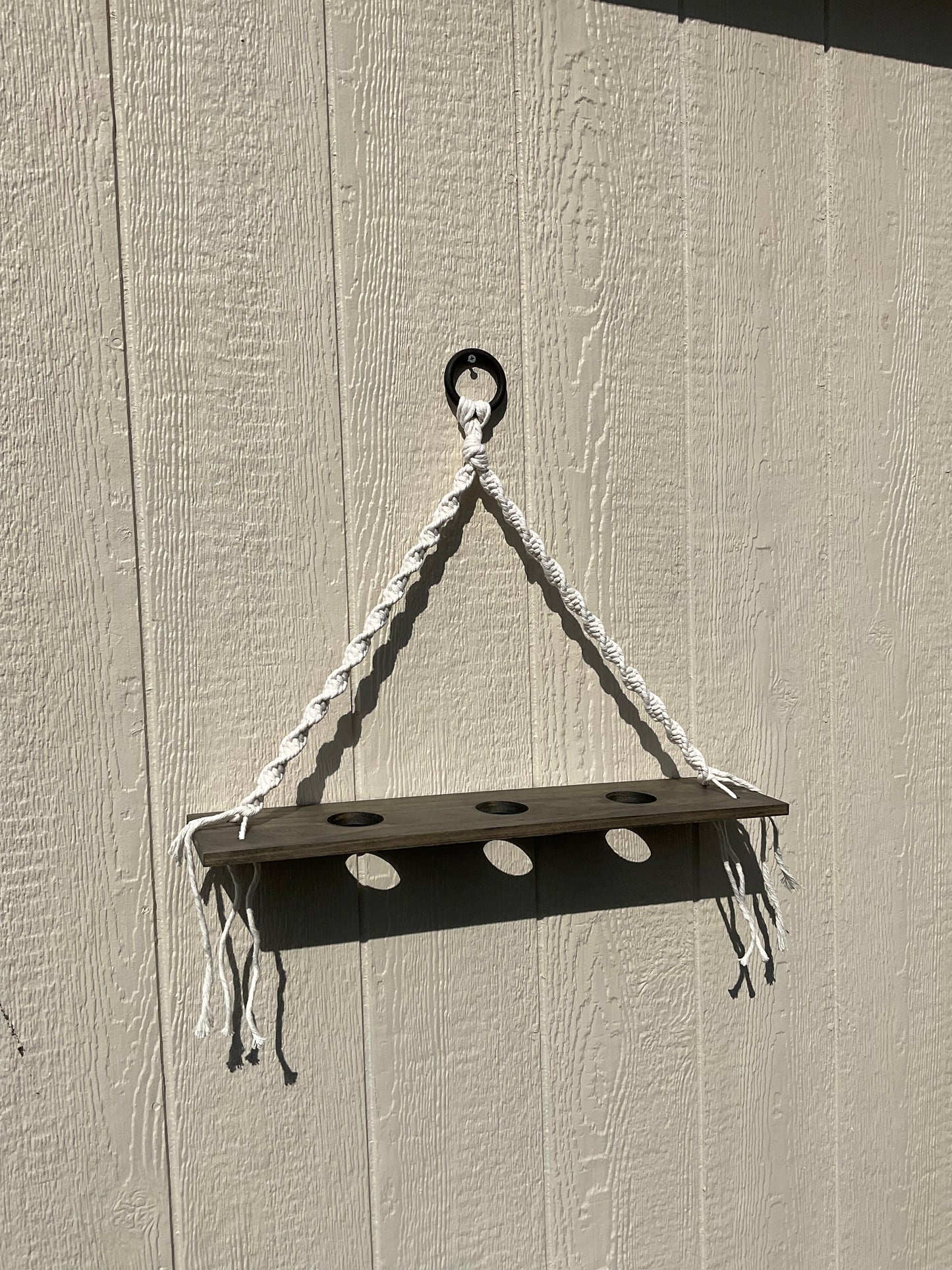 Wood & Macrame Plant Hanger